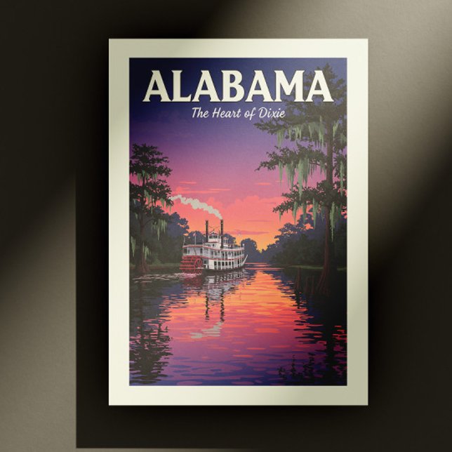 Carte Postale Alabama vintage (Créateur téléchargé)