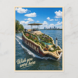 Carte Postale Alabama   Vous auriez dû être ici   Série des État