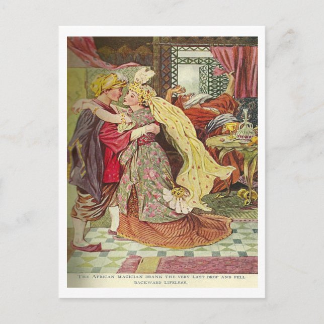 Carte Postale Aladdin et la merveilleuse Lampe (Devant)