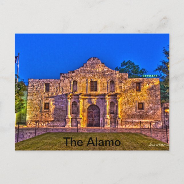 Carte Postale Alamo - San Antonio, Tx (Devant)