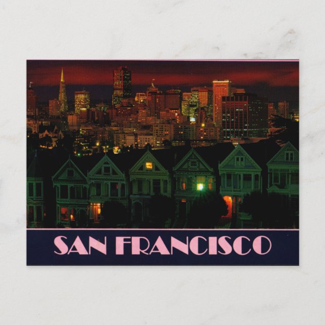 Carte Postale Alamo Square San Francisco (Devant)