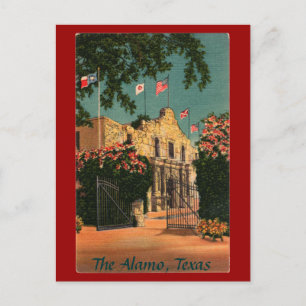 Carte postale Alamo Vintage Texas