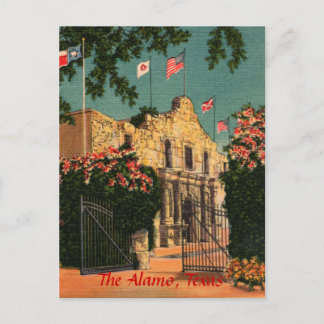 Carte postale Alamo Vintage Texas