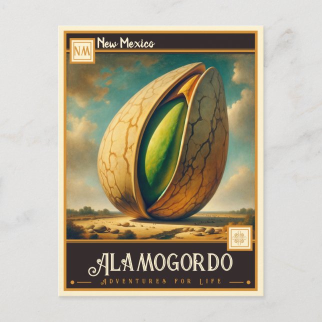 Carte Postale Alamogordo, Nouveau-Mexique | VINTAGE (Devant)