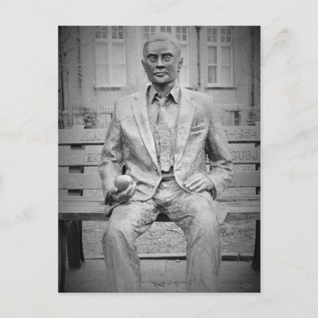 Carte Postale Alan Turing, OBE. Le Père de l'informatique modern (Devant)