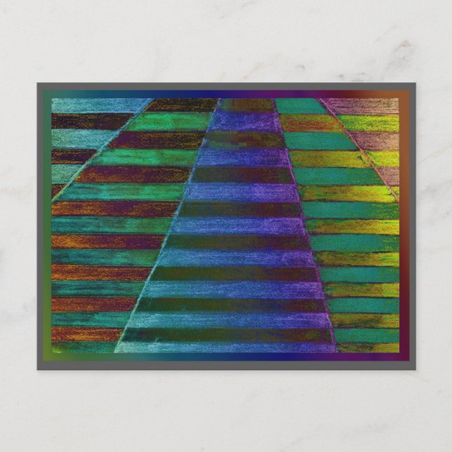 Carte Postale alanart numérique moderne d'absract de treilles (Devant)