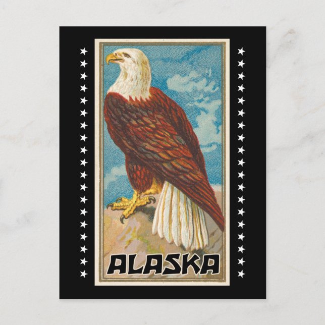 Carte Postale Alaska - Aigle Vintage (Devant)