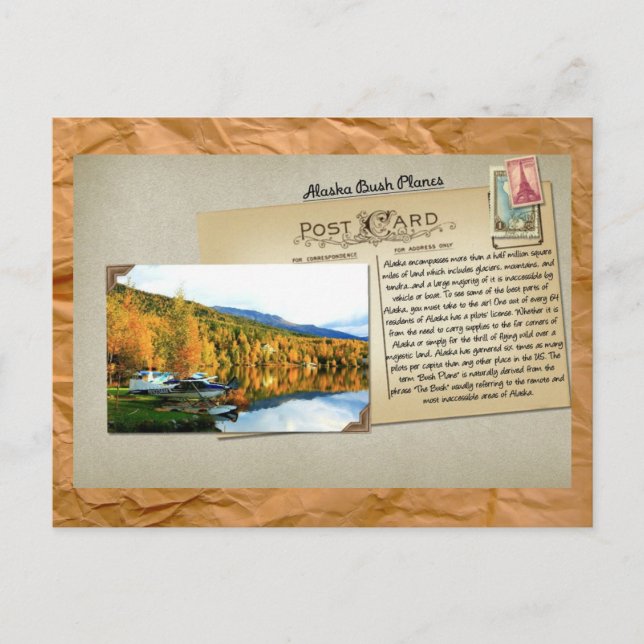 Carte postale Alaska Bush Planes (Devant)