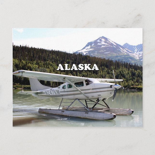 Carte Postale Alaska : Hydravion, Trail Lake 3 (Devant)