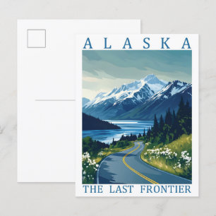 Carte Postale Alaska la Dernière frontière USA Travel Place