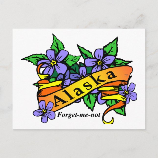 Carte Postale Alaska Ne M'Oublie Pas (Devant)