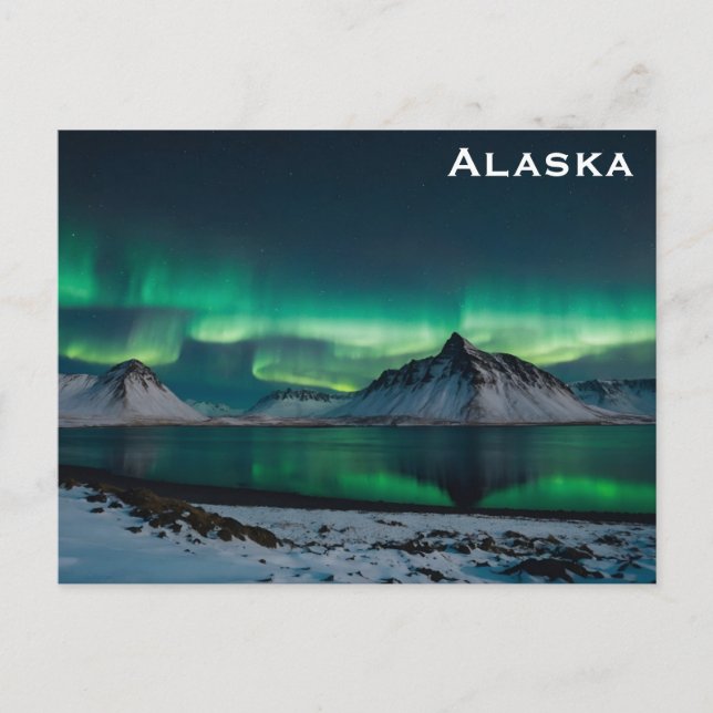 Carte Postale Alaska Northern Lights Photo Voyage (Devant)