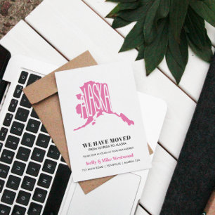 Carte Postale ALASKA Nous avons déménagé Nouvelle adresse Nouvea