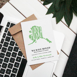 Carte Postale ALASKA Nous avons déplacé Nouvelle adresse Nouveau