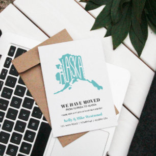 Carte Postale ALASKA Nous avons déplacé Nouvelle adresse Nouveau