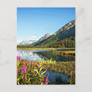 Carte Postale Alaska, paysage panoramique,