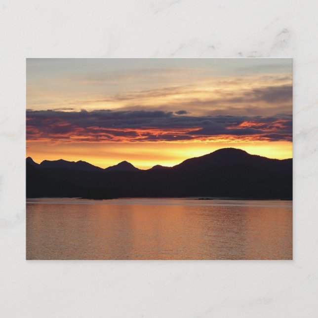 Carte Postale Alaskan Sunset I Belle photographie Alaska (Devant)