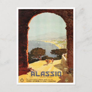 Carte Postale Alassio, Western Riviera italie Vintage voyage