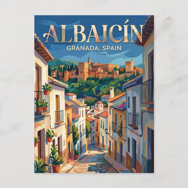 Carte Postale Albaicín Espagne (Devant)
