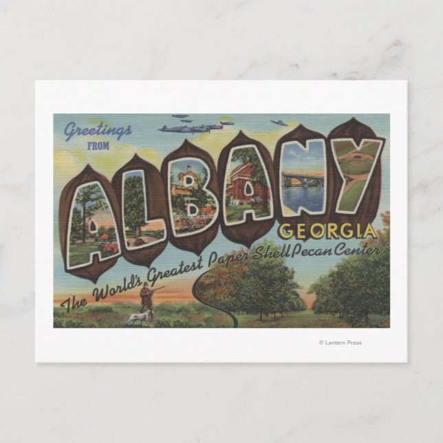 Carte Postale Albany, Géorgie - Scènes de grandes lettres (Devant)