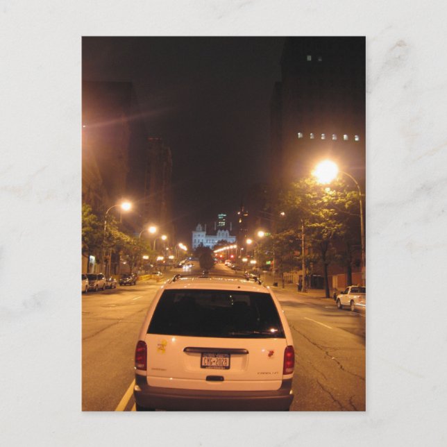 Carte Postale albany la nuit : state street hill (Devant)