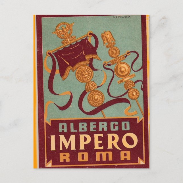 Carte Postale albergo impero roma (Devant)