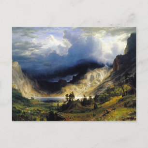 Carte Postale Albert Bierstadt A Storm in the Rocky Mountains