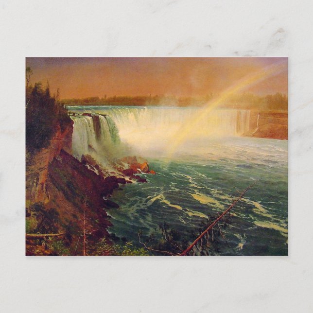 Carte Postale Albert Bierstadt, les chutes du Niagara. (Devant)
