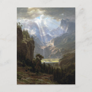Carte Postale Albert Bierstadt-Montagnes Rocheuses, Pic de Lande