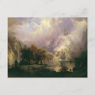 Carte Postale Albert Bierstadt - Paysage des Rocheuses