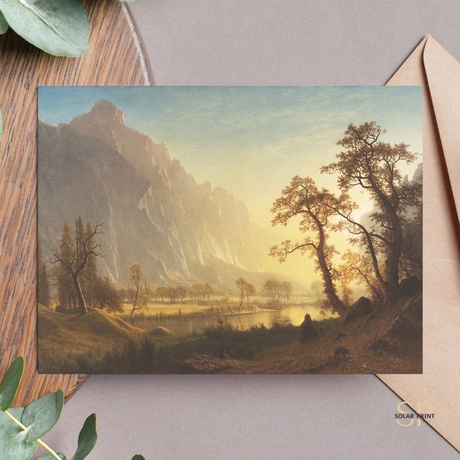 Carte Postale Albert Bierstadt Sunrise Yosemite Valley Peinture (Créateur téléchargé)