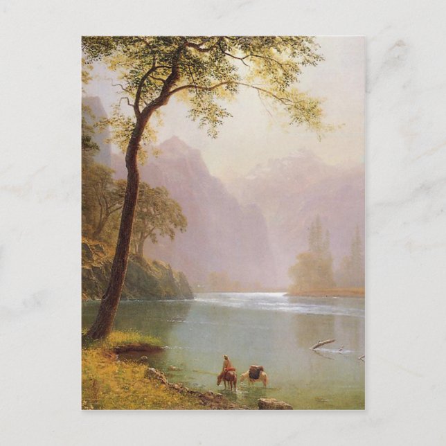 Carte Postale Albert Bierstadt, vallée de la rivière Kerns Calif (Devant)
