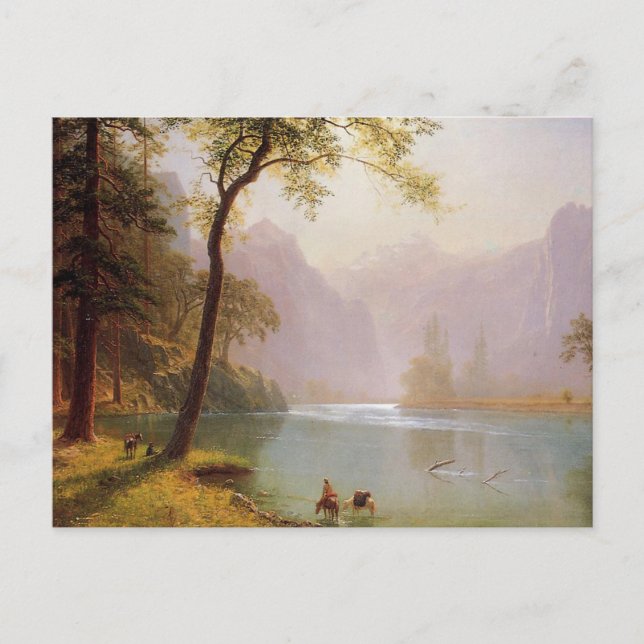 Carte Postale Albert Bierstadt, vallée de la rivière Kerns Calif (Devant)