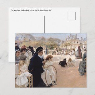 Carte Postale Albert Edelfeel - Jardins du Luxembourg, Paris
