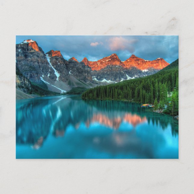 Carte Postale Alberta Canada Blue Lake Mountain (Devant)