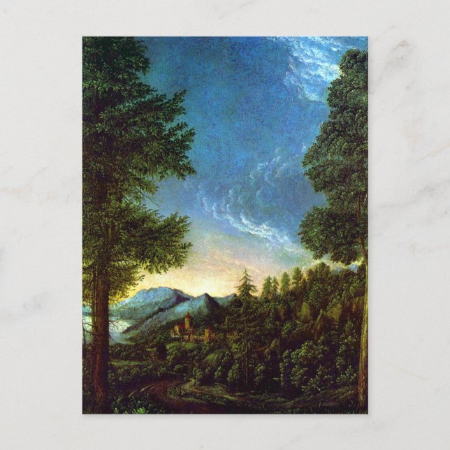 Carte Postale Albrecht Altdorfer Paysage du Danube Regensburg (Devant)