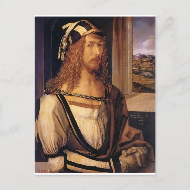 Carte Postale Albrecht Durer Autoportrait (Devant)