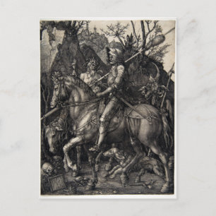 Carte Postale Albrecht Dürer Chevalier, la mort et le diable