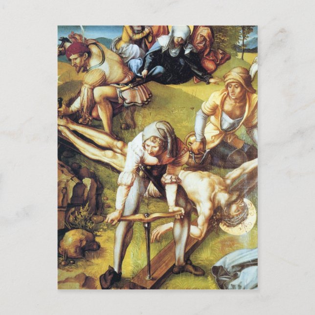 Carte Postale Albrecht Durer - La douleur des sept Marys - cloue (Devant)