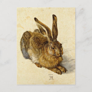 Carte Postale Albrecht Durer - Lièvre (1502)
