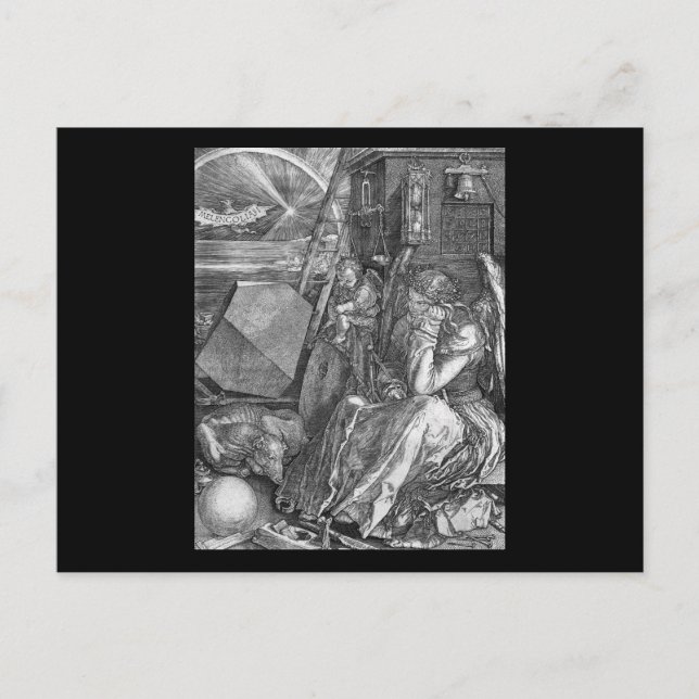 Carte Postale Albrecht Durer Melencolia I (Devant)