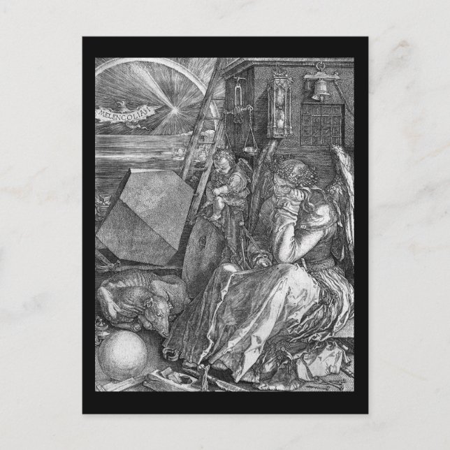 Carte Postale Albrecht Durer Melencolia I (Devant)
