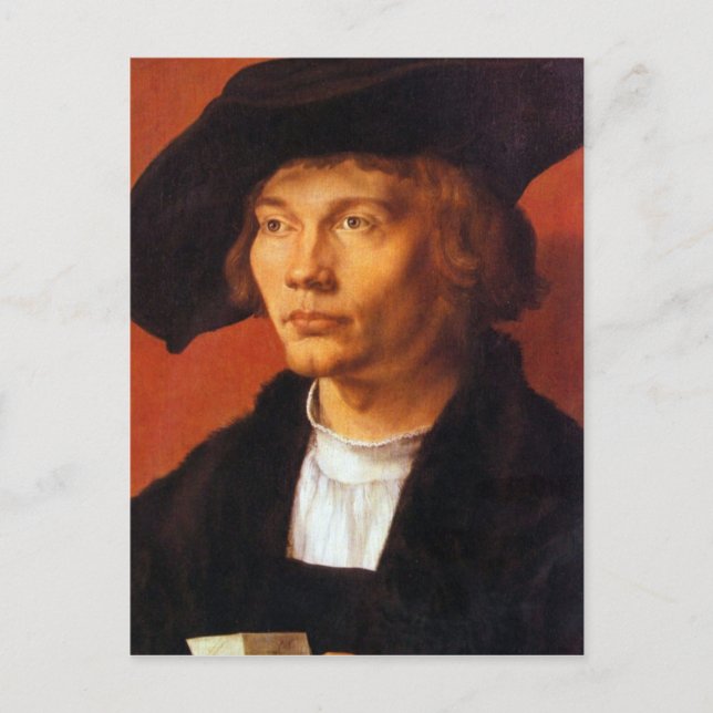 Carte Postale Albrecht Durer - Portrait d'un jeune homme 3 (Devant)
