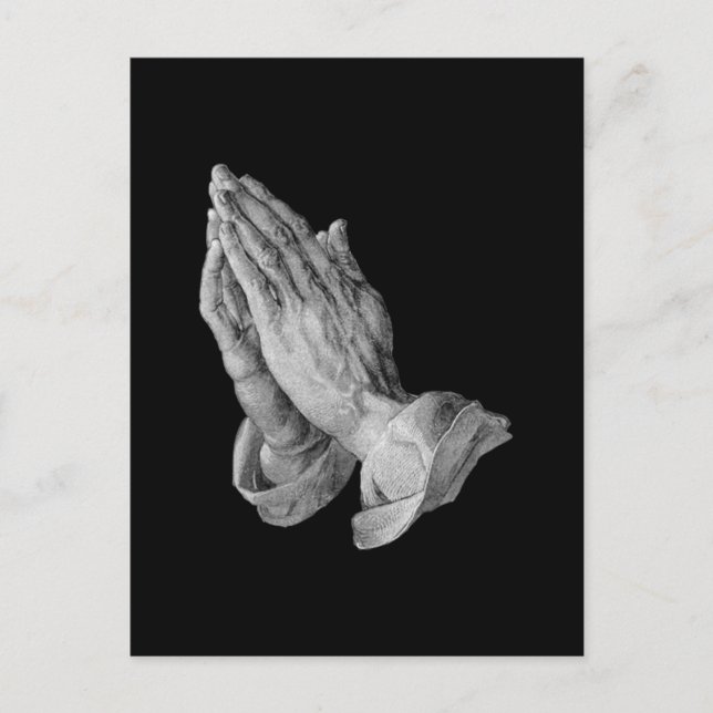 Carte Postale Albrecht Durer - Prière mains (Devant)