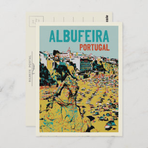 Carte Postale Albufeira Algarve Lagos Côte Portugal Voyage