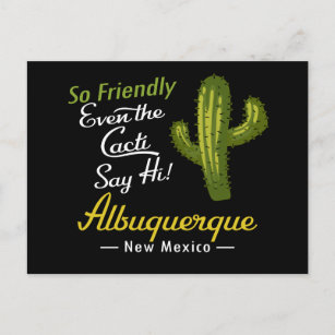 Carte Postale Albuquerque Cactus Funny Retro