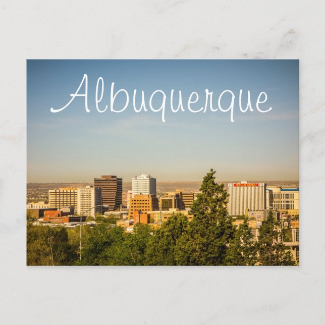 Carte Postale Albuquerque City au Nouveau-Mexique (Devant)