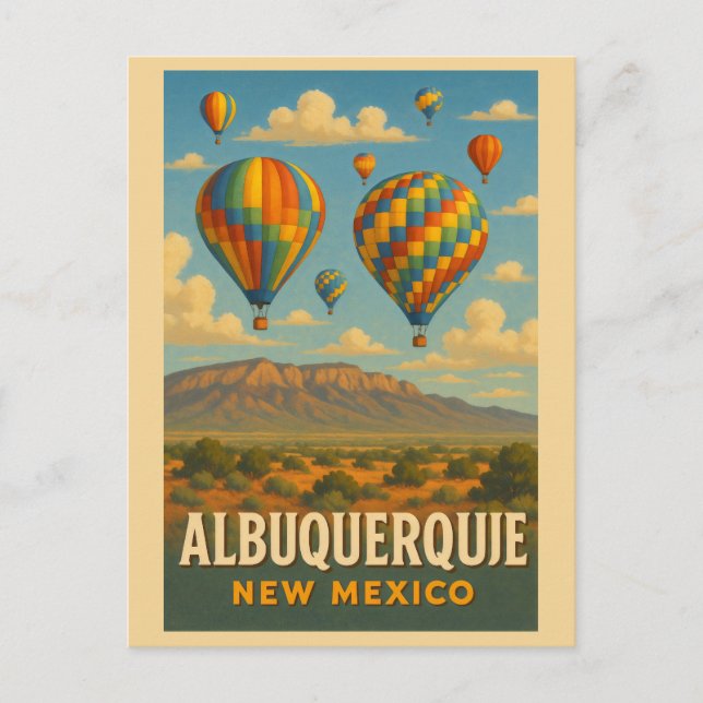 Carte postale Albuquerque New Mexico Skies (Devant)