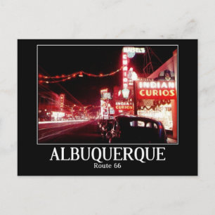 Carte Postale Albuquerque, NM, Rte 66, Vintage