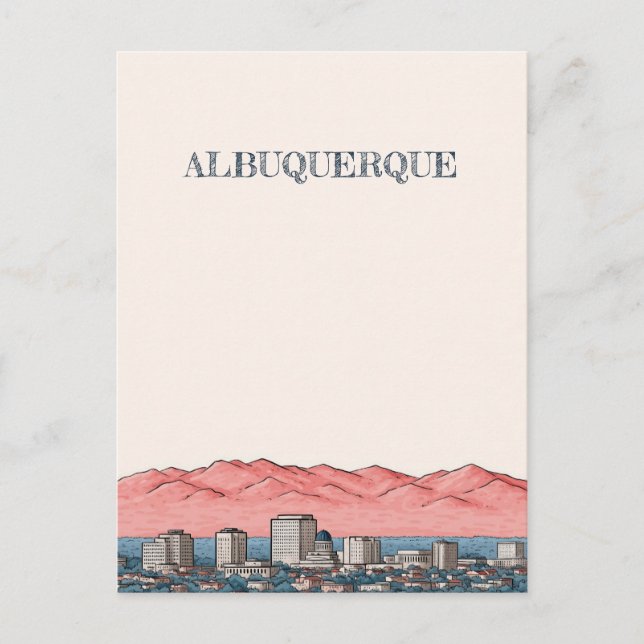 Carte postale Albuquerque Nouveau-Mexique (Devant)